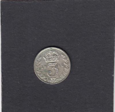 Beschrijving: 3 Pence EDWARD V